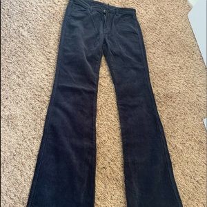 Navy Corduroy Flare leg Pants